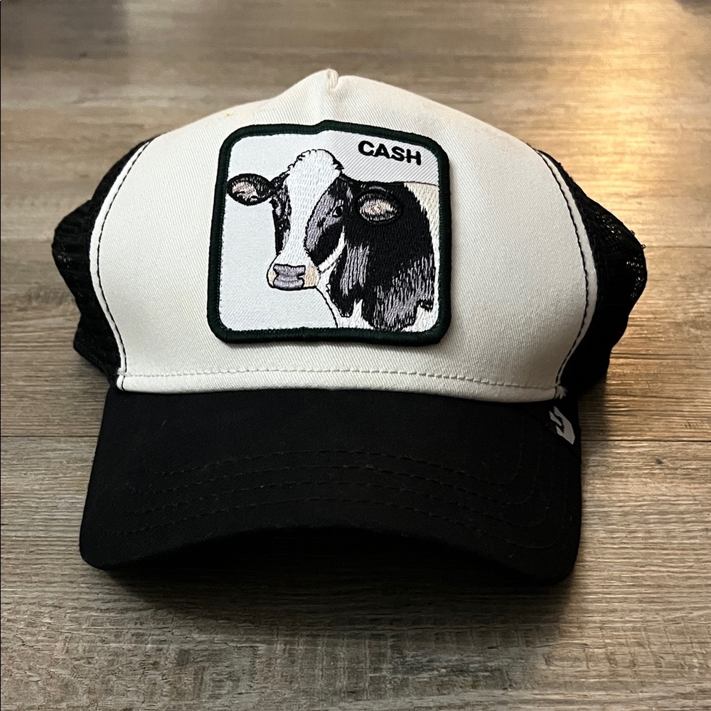 Goorin Bros Black and White Cow Patch Mens Cap